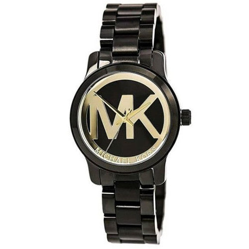 Michael Kors Runway Black Dial Black Steel Strap Watch for Women - MK6057 Buy Now By Michael Kors