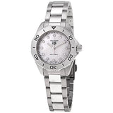 Tag Heuer Aquaracer Professional 200 Quartz Diamond Mother of Pearl Dial Silver Steel Strap Watch for Women - WBP1416.BA0622 Buy Now By Tag Heuer
