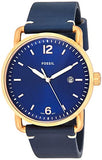 Fossil The Commuter Blue Dial Blue Leather Strap Watch for Men - FS5274 Buy Now By Fossil