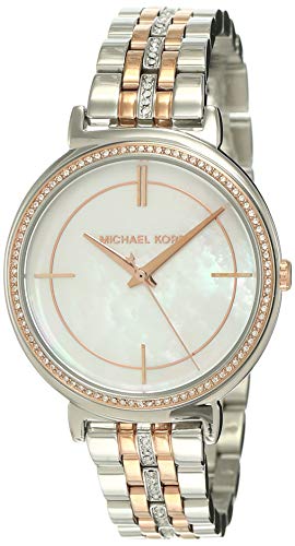 Michael Kors Cinthia Mother of Pearl Dial Two Tone Steel Strap Watch For Women - MK3831 Buy Now By Michael Kors