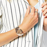 Marc Jacobs Amy Glitz Brown Dial Rose Gold Steel Strap Watch for Women - MBM3221 Buy Now By Marc Jacobs