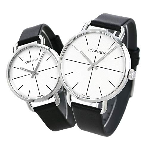 Calvin Klein Even Silver Dial Black Leather Strap Watch for Men - K7B211CY Buy Now By Calvin Klein