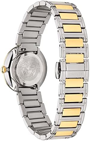 Versace Virtus Quartz Green Dial Two Tone Steel Strap Watch For Women - VET300821 Buy Now By Versace