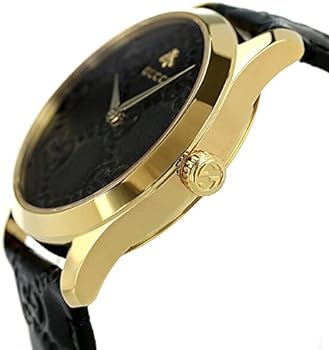 Gucci G Timeless Quartz Black Dial Black Leather Strap Watch For Women - YA1264034A Buy Now By Gucci