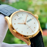 Mido Multifort Automatic Silver Dial Brown Leather Strap Watch For Men - M005.430.36.031.80 Buy Now By Mido