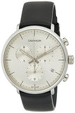 Calvin Klein High Noon Chronograph White Dial Black Leather Strap Watch for Men - K8M271C6 Buy Now By Calvin Klein