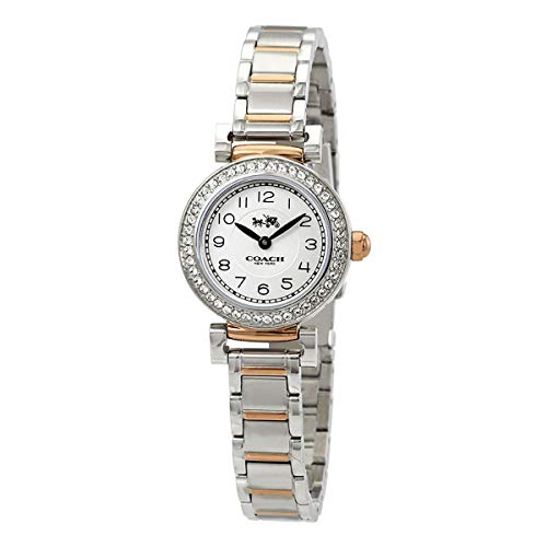 Coach Madison Crystals Silver Dial Two Tone Steel Strap Watch for Women - 14502404 Buy Now By Coach
