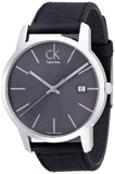 Calvin Klein City Quartz Black Dial Black Leather Strap Watch for Men - K2G2G1C3 Buy Now By Calvin Klein