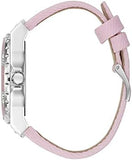 Guess Limelight Quartz Diamonds Pink Dial Pink Denim Strap Watch For Women - W0775l15 Buy Now By Guess