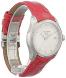 Tissot Couturier Lady Silver Dial Red Leather Strap Watch for Women - T035.210.16.031.01 Buy Now By Tissot