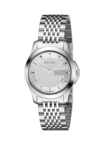 Gucci G Timeless Silver Dial Silver Steel Strap Watch For Women - YA126501 Buy Now By Gucci