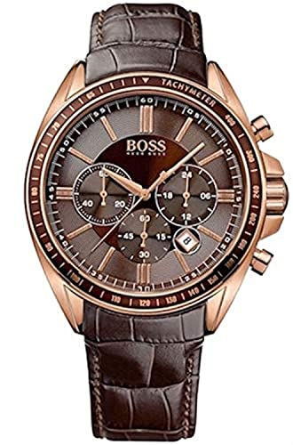 Hugo Boss Driver Sport Chronograph Brown Dial Brown Leather Strap Watch for Men - 1513093 Buy Now By Hugo Boss