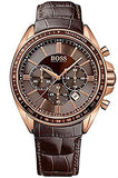 Hugo Boss Driver Sport Chronograph Brown Dial Brown Leather Strap Watch for Men - 1513093 Buy Now By Hugo Boss