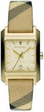 Burberry Nova Gold Tone Square Dial Leather Strap Watch for Women - BU1582 Buy Now By Burberry