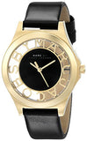 Marc Jacobs Henry Skeleton Black Dial Black Leather Strap Watch for Women - MBM1340 Buy Now By Marc Jacobs