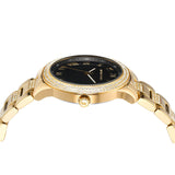 Michael Kors Tibby Multifunction Analog Black Dial Gold Steel Strap Watch for Women - MK4684 Buy Now By Michael Kors