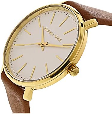 Michael Kors Pyper Quartz Silver Dial Brown Leather Watch For Women - MK2740