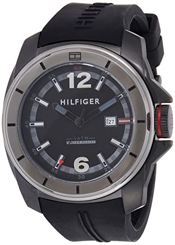 Tommy Hilfiger Windsurf Black Dial Black Rubber Strap Watch for Men- 1791114 Buy Now By Tommy Hilfiger