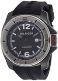 Tommy Hilfiger Windsurf Black Dial Black Rubber Strap Watch for Men- 1791114 Buy Now By Tommy Hilfiger