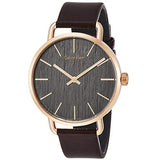 Calvin Klein Even Grey Dial Brown Leather Strap Watch for Women - K7B216G3 Buy Now By Calvin Klein