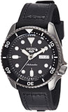 Seiko 5 Sports SKX Automatic Black Dial Black Leather Strap Watch for Men - SRPD55K2 Buy Now By Seiko