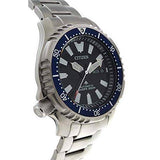 Citizen Promaster Fugu Limited Edition Diver's 200m Automatic Black Dial Silver Steel Strap Watch For Men - NY0098-84E Buy Now By Citizen