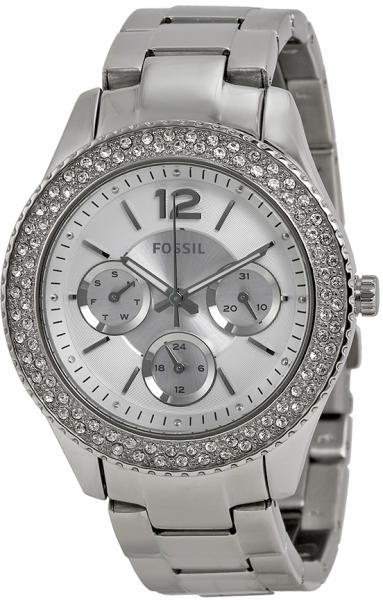 Fossil Stella Silver Dial Silver Steel Strap Watch for Women - ES3588 Buy Now By Fossil