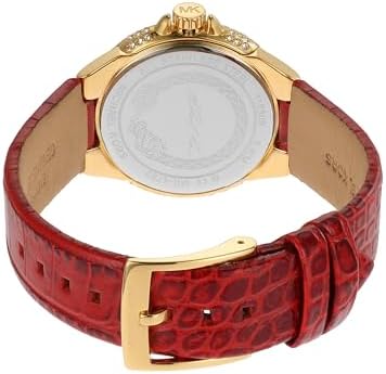 Michael Kors Camille Three-Hand Red Dial Red Leather Strap Watch for Women - MK4750 Buy Now By Michael Kors