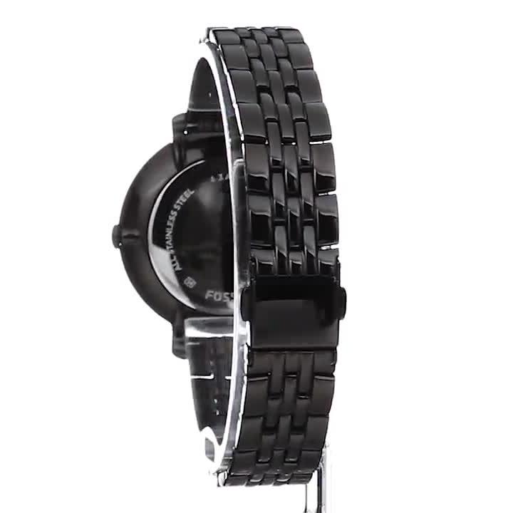 Fossil Jacqueline Black Dial Black Mesh Bracelet Watch for Women - ES3614 Buy Now By Fossil