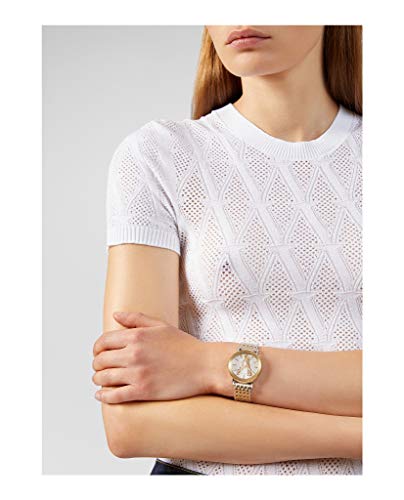 Versace Virtus Quartz White Dial Two Tone Steel Strap Watch for Women - VEHC00519 Buy Now By Versace