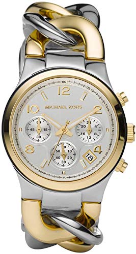Michael Kors Runway White Dial Two Tone Steel Strap Watch for Women - MK3199 Buy Now By Michael Kors