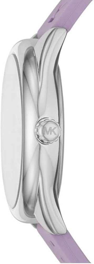 Michael Kors Janelle Three Hand Purple Dial Purple Rubber Strap Watch For Women - MK7143 Buy Now By Michael Kors