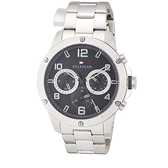 Tommy Hilfiger Blaze Chronograph Black Dial Silver Steel Strap Watch For Men - 1792029 Buy Now By Tommy Hilfiger