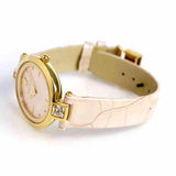 Versace Olympo Quartz White Dial Beige Leather Strap Watch for Women - VAN050016 Buy Now By Versace