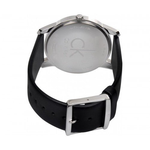 Calvin Klein City Black Dial Black Leather Strap Watch For Women - K2G23107 Buy Now By Calvin Klein