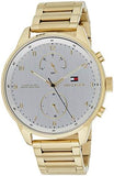 Tommy Hilfiger Chase Quartz White Dial Gold Steel Strap Watch for Men - 1791576 Buy Now By Tommy Hilfiger