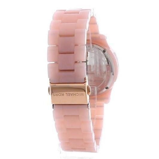 Michael Kors Runway Chronograph White Dial Pink Steel Strap Watch for Women - MK7424 Buy Now By Michael Kors