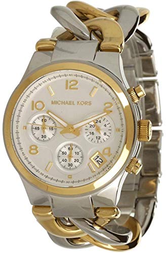 Michael Kors Runway White Dial Two Tone Steel Strap Watch for Women - MK3199 Buy Now By Michael Kors