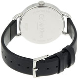 Calvin Klein Minimal Black Dial Black Leather Strap Watch for Women - K3M231C4 Buy Now By Calvin Klein