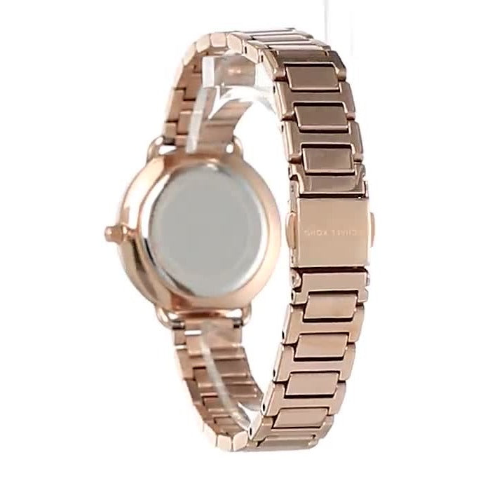 Michael Kors Portia Analog Quartz Rose Gold Dial Rose Gold Steel Strap Watch For Women - MK3839 Buy Now By Michael Kors