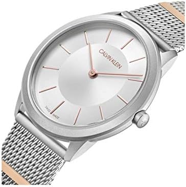 Calvin Klein Minimal Silver Dial Silver Mesh Strap Watch For Men - K3M521Y6 Buy Now By Calvin Klein