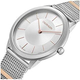 Calvin Klein Minimal Silver Dial Silver Mesh Strap Watch For Men - K3M521Y6 Buy Now By Calvin Klein
