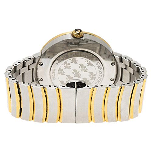 Swarovski Lovely Crystals Mother of Pearl Dial Two Tone Steel Strap Watch for Women - 1187022 Buy Now By Swarovski