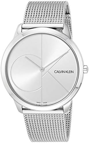Calvin Klein Minimal Silver Dial Silver Mesh Bracelet Watch for Men - K3M2112Z Buy Now By Calvin Klein