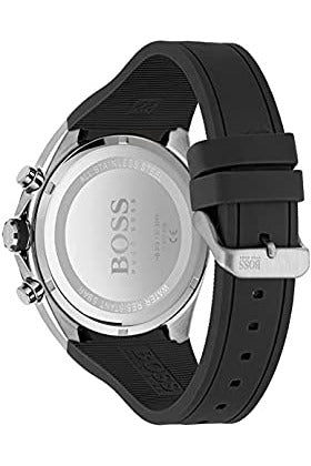 Hugo Boss Distinct Black Dial Black Rubber Strap Watch for Men - 1513855 Buy Now By Hugo Boss