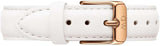Daniel Wellington Petite Bondi White Dial White Leather Strap Watch for Women - DW00100189 Buy Now By Daniel Wellington