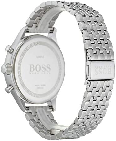 Hugo Boss Companion Black Dial Silver Steel Strap Watch for Men - 1513652 Buy Now By Hugo Boss