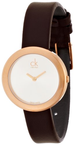 Calvin Klein Firm White Dial Brown Leather Strap Watch for Women - K3N236G6 Buy Now By Calvin Klein