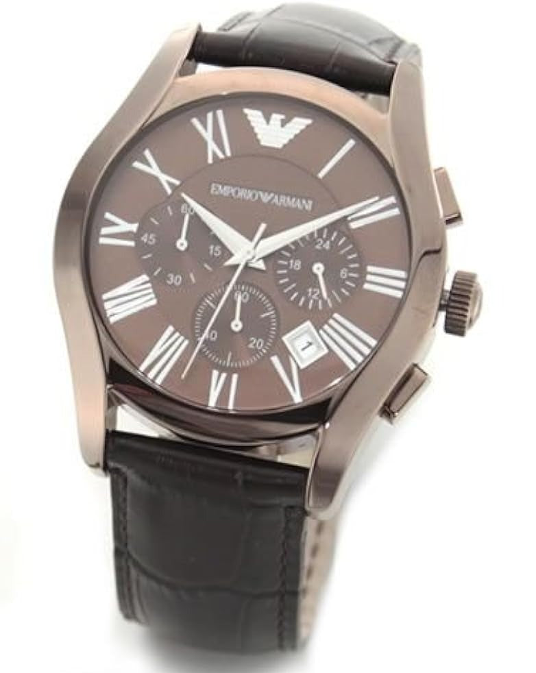 Emporio Armani Valente Classic Brown Dial Brown Leather Strap Watch For Men - AR1609 Buy Now By Emporio Armani