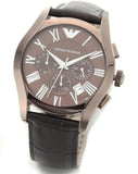 Emporio Armani Valente Classic Brown Dial Brown Leather Strap Watch For Men - AR1609 Buy Now By Emporio Armani
